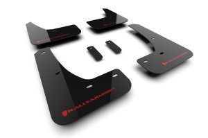 Tesla Model 3 Mud Flaps - Rally Armor - UR Black Red Logo - Black - `24-`25 Tesla Model 3 Mud Flaps - Rally Armor - UR Black Red Logo - Black - `24-`25